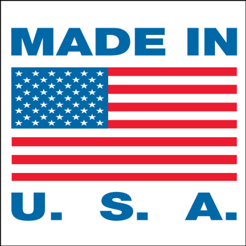 Made in USA logo with an American flag