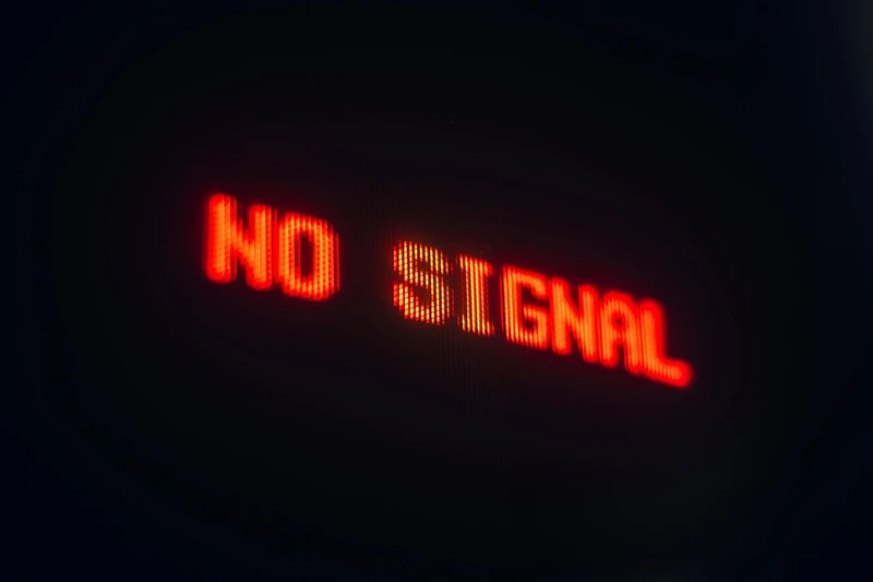 Digital No Signal sign